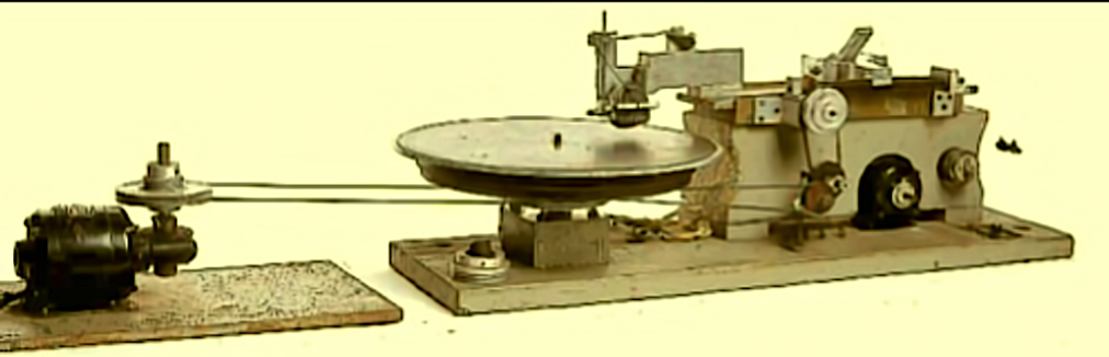 A copy of the disc-cutting recording lathe dad built. 